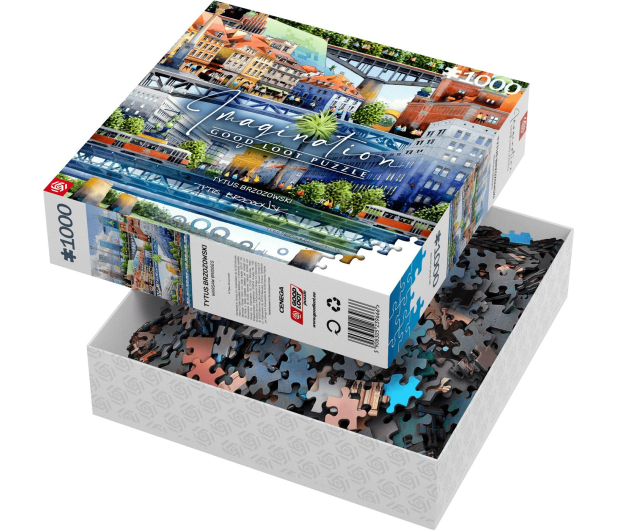 GOOD LOOT Imagination: Tytus Brzozowski Warsaw Bridges / Warszawskie mosty Puzzles 1000 - 1056328 - zdjęcie 7